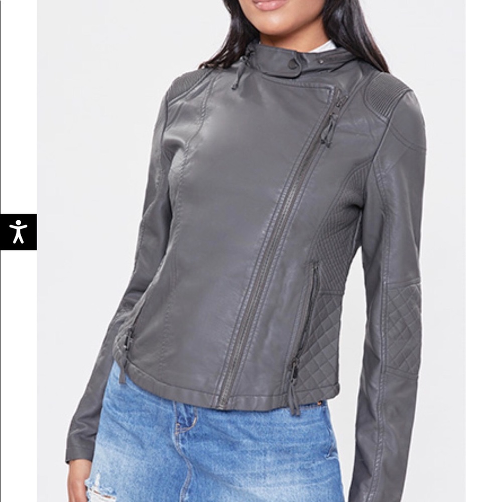 YMI quilted pleather jacket